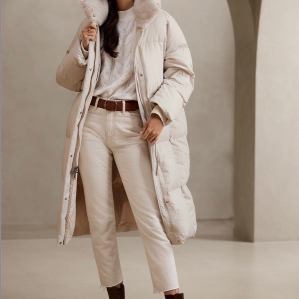Banana republic puffer coat.